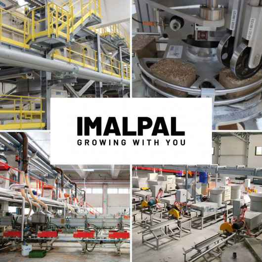IMAL-PAL сomplete line for the pressed pallet blocks manufacturing